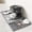 Gray vertical stripes: 23.6*15.7, variant on 2-in-1 High Quality Silicone Coffee Mat with Side Pad, Heat Resistant Countertop Protector, Easy Clean Drying Mat Under Espresso Coffee Machine Kitchen Accessory