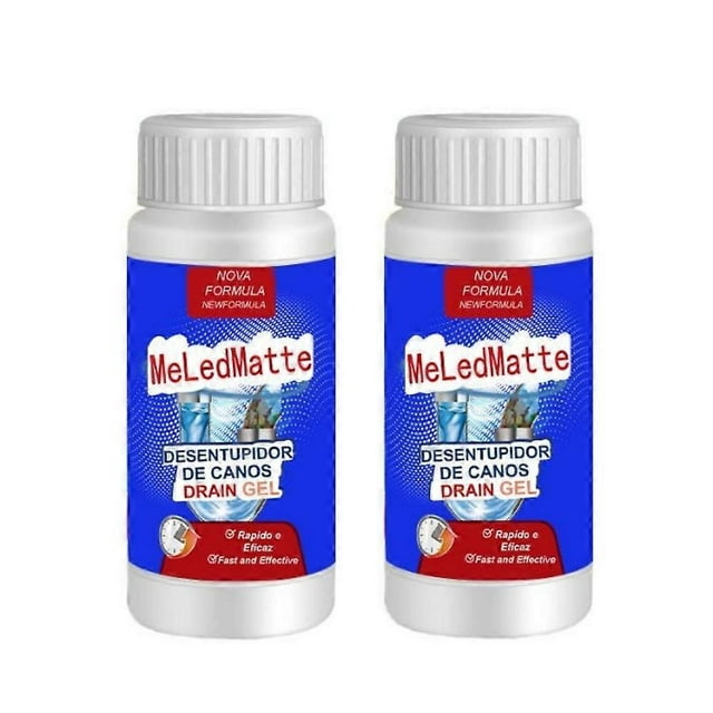 2PCS Powerful Pipe Dredging Agent Meledmatte,Tool Cleaning Powerful Kitchen Pipe Dredging Agent Dredge Deodorant