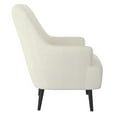thumbnail image 3 of Modern Boucle Fabric Accent Chair in Cream, 3 of 7