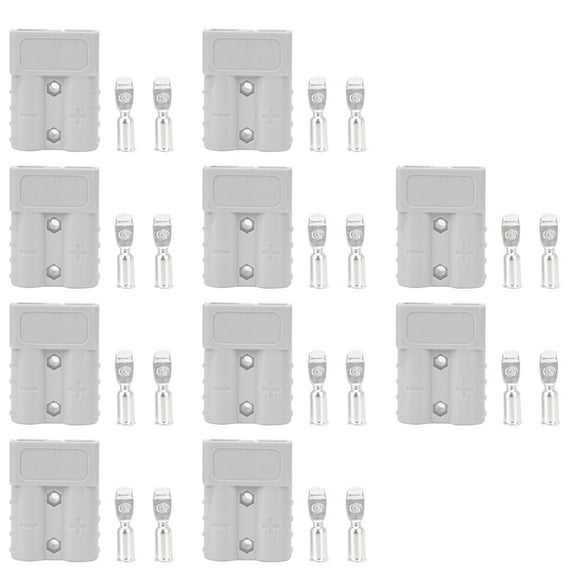 Anderson Connector 6AWG, Anderson Power Connector, 600V 50A 10pcs Power Connector For Solar Panel