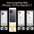thumbnail image 4 of Magnetic case for iPhone 14 Pro Max Phone Case for Women, Matte Luxury Soft Metallic Luster Design with Camera Lens Protector, Compatible with Magsafe Case for iPhone 14 Pro Max 6.7"-Silver, 4 of 12