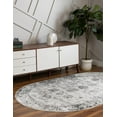 thumbnail image 3 of Unique Loom Sofia Collection Area Rug - Casino (4' 1" x 6' 1" Oval Gray/Beige), 3 of 11