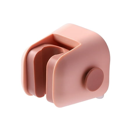 

Huaai Fixing Clip Holder Sturdy Holder Wall Mounted Holder Self Adhesive No Drilling Super Non Slip And Dustpan Hanger For Home Kitchen Garden Garage Storage System Pink