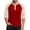 Red, variant on Men’s Athletic Cotton Baseball T-Shirt Three Quarter Sleeve Casual Top