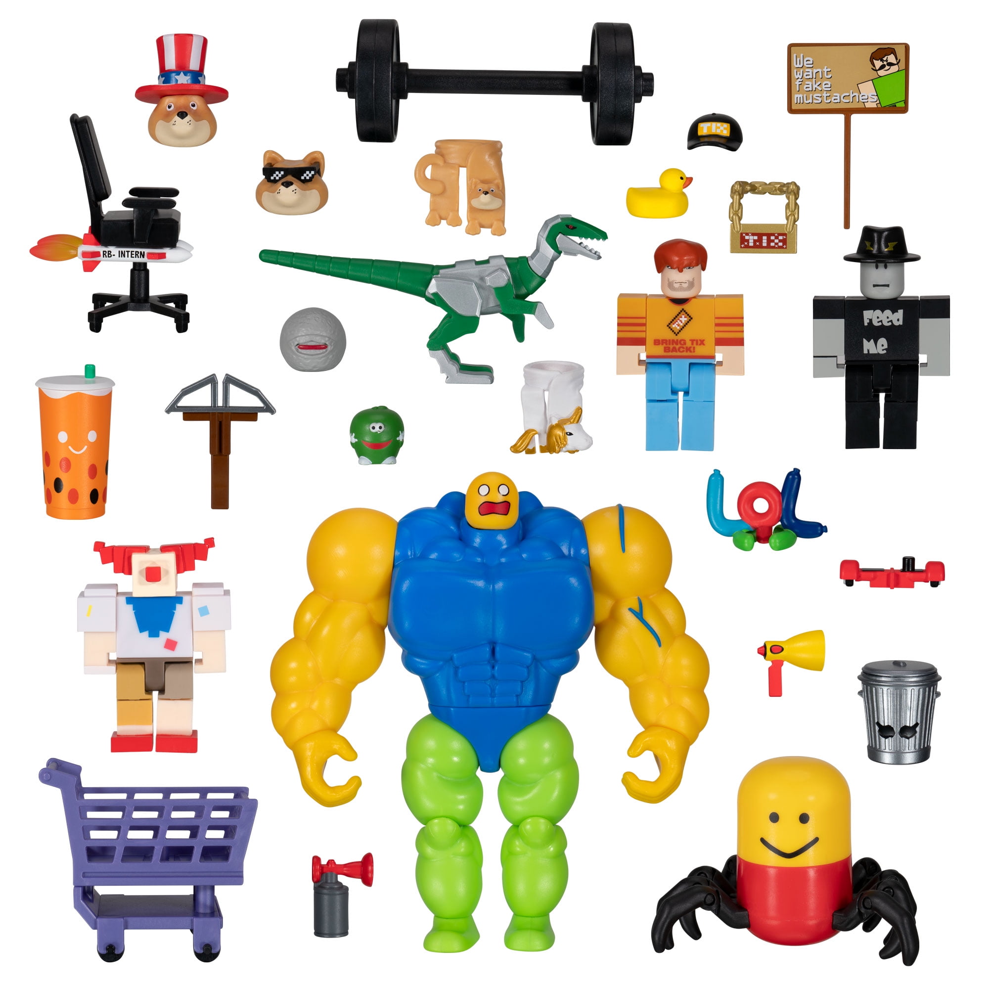 Roblox Action Collection Meme Pack Playset Includes Exclusive Virtual Item Walmart Com Walmart Com - codes for roblox rb world 2 roblox generator on ipad