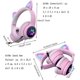 thumbnail image 4 of Gaming Headset Foldable Cat Ear Headphones with RGB LED Light Stereo Sound Headphones with Mic USB 3.5mm Wired Over Ear Gaming Headsets for Kids Adult, 4 of 4