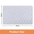 thumbnail image 5 of Soft Microfiber Bathroom Runner Rug - Checkered Long Bath Mat, 20x32 inches, Non-Slip, Water-Absorbent, Machine Washable., 5 of 5