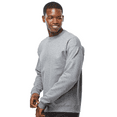 thumbnail image 3 of Hanes Perfect Fleece Crewneck Sweatshirt Unisex Adult -WD16 Soft Casual Sweatshirt, (Light Steel, L), 3 of 5