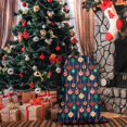 thumbnail image 4 of Christmas Sack – 28" X 20" Canvas Gift Bag with Drawstring, Full Print Polyester Santa Sack, Durable Reusable Xmas Gift Bag for Holiday, Party & Storage, 4 of 5