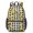Sunflower and Gingham Black Pattern, variant on Sunflower and Flower Yellow Pattern 17" Waterproof Oxford School Backpacks for Teens, S-Shape Padded Straps, for School, Travel, Hiking, Camping