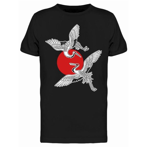 Japanese Cranes Tee Men's -Image by Shutterstock