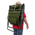 thumbnail image 7 of GCI Outdoor Legz Up Lounger Adjustable Folding Recliner Camp Chair, Heathered Loden, 7 of 7