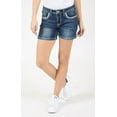 thumbnail image 2 of Charme by Grace in LA Women's Americana Star Embellished Easy Denim Shorts (29), 2 of 4