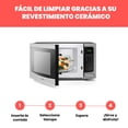thumbnail image 3 of Chefman Horno microondas para encimera de 1.1 pies cúbicos, microondas digital de acero inoxidable de 1000 vatios con 6 menús autom&amp;aac, 3 of 9