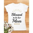 thumbnail image 5 of Blessed Mommy and Me Outfits Mother Daughter Matching Shirts Mothers Day Set Mom White Large / Daughter White 5/6, 5 of 6