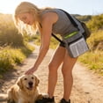 thumbnail image 1 of Fesfesfes Dog Treat Training Pouch Dog Treat Bag with Waist Shoulder Strap Bulk Convenient Pouch Drawstring Closure Holder Built-in Poop Bag Dispenser, 1 of 6