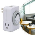 thumbnail image 2 of 24-hour indoor mechanical timer socket, three-pin plug and double plug, 2 of 8