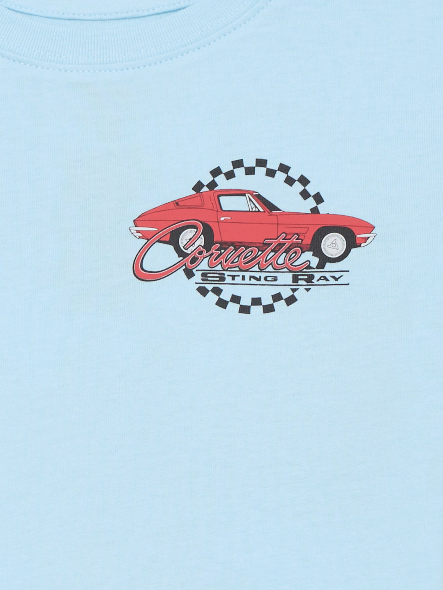 Corvette Boys Fashion Retro Tee with Short Sleeves, Sizes 4-18