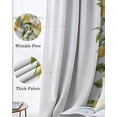 thumbnail image 3 of Yellow Lemon Blackout Curtains for Bedroom Living Room Darkening Curtains 96 Inches Long Simple Spring Botanical Fruit Leaves Flower Window Curtain 2 Panels Set Window Treatment Drapes 52"x96", 3 of 9