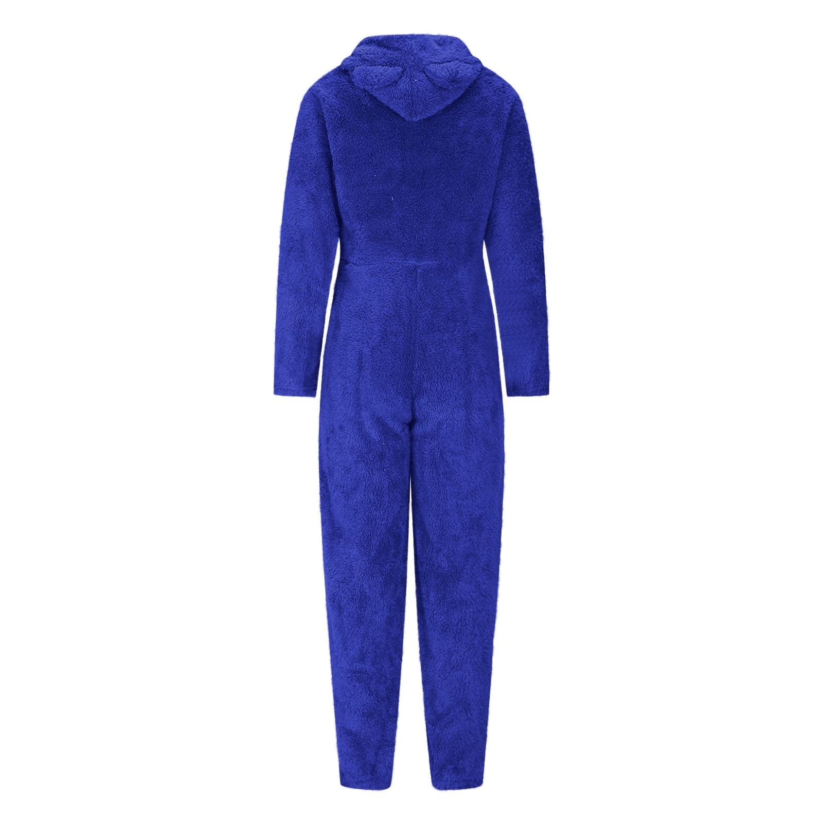 Cadancy Fleece Jumpsuit for Women Zip Up Hooded Sherpa Fuzzy Pajamas Long Sleeve One Piece Loungewear Winter Warm Flannel Onesie Outfits 2025