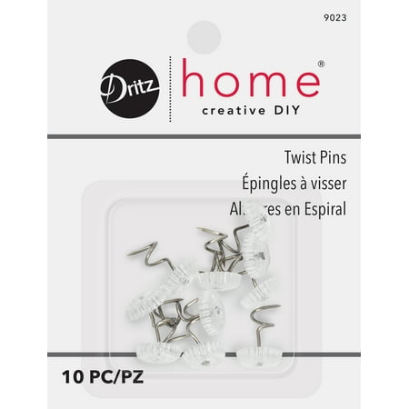 Dritz Home Twist Pins 10/Pkg-Clear