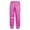 Hot Pink, variant on Kids Shiny Metallic Harem Pants Girls Jazz Hip Hop Dance Costumes Street Dancing Bottoms Gold 2-3
