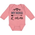 thumbnail image 3 of Inktastic My Nona Grandma Loves Me Girls Girls Long Sleeve Baby Bodysuit, 3 of 5