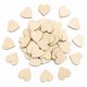 thumbnail image 2 of 50pcs Nave Corazones De Madera Del Recorte De Madera Para La Decoración De La Boda Rústica 4cm, 2 of 5