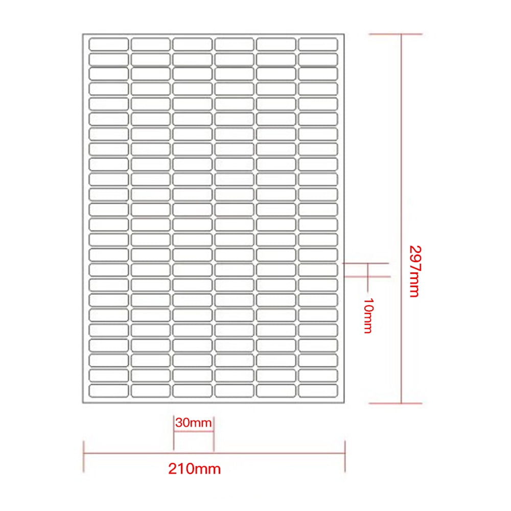50 Sheets Sticker Paper White Matte Adhesive Labels SKU Shipping Address Labels 30*10*144 for ...
