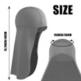 thumbnail image 3 of 3 Pieces Hard Hat Liner with Neck Flap Cooling Skull Caps Liner Sweat Wicking Cap with Tail Sun Shad, 3 of 4