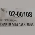 thumbnail image 6 of Chaparral Boats Glove Box Panel 02-00108 | 196 Dark Beige Locking Latch, 6 of 6
