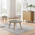 thumbnail image 6 of Pemberly Row Contemporary 34" Round Cocktail Table with Sintered Stone, 6 of 8