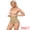 Beige, variant on Women's High Waisted Shapewear Thong for Tummy Control S Black
