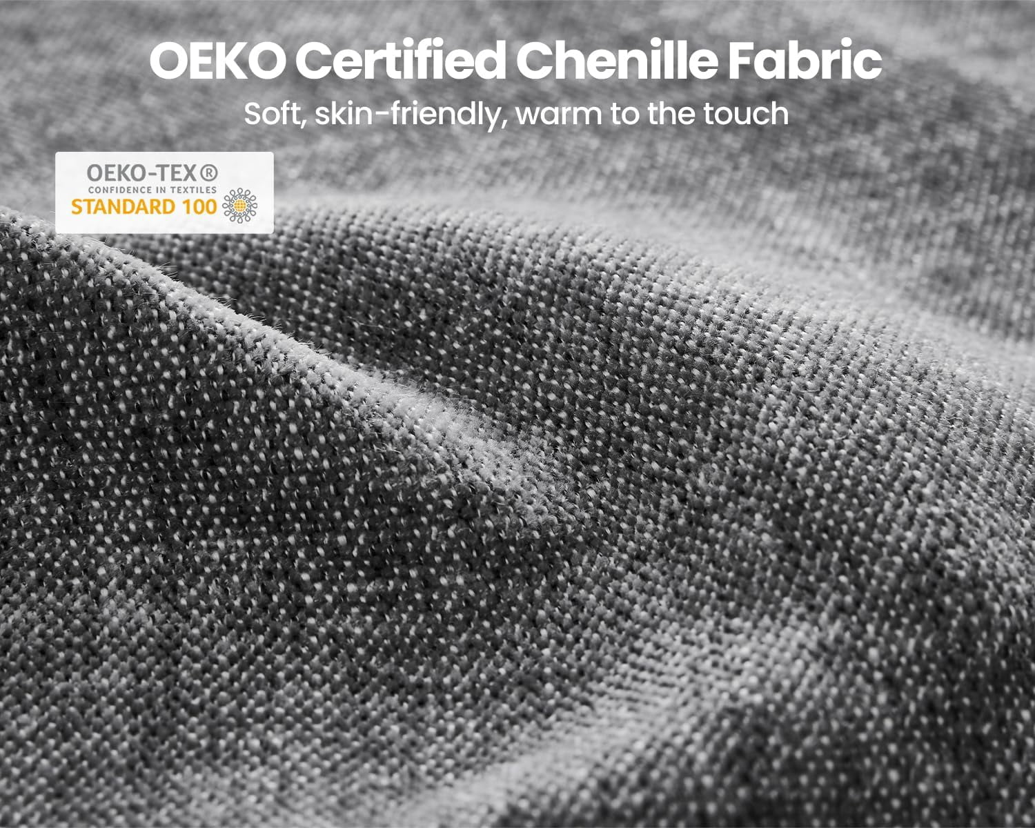 CHIC HOUSE Corduroy Modular Ottoman,Chenille Fabric Single Module for Oversized Sectional Couch,Custom Sofa Layout for Living Room