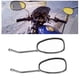 thumbnail image 4 of Set of 2 Retro Motorcycle Side Mirrors, L Bar & R Bar, Black, 10mm, 4 of 4