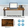 thumbnail image 4 of No-Assembly Foldable Home Office Desk, 31 inch Portable Writing Computer Desk Space Saving Small Compact Desk with Stable Metal Frame, 4 of 8