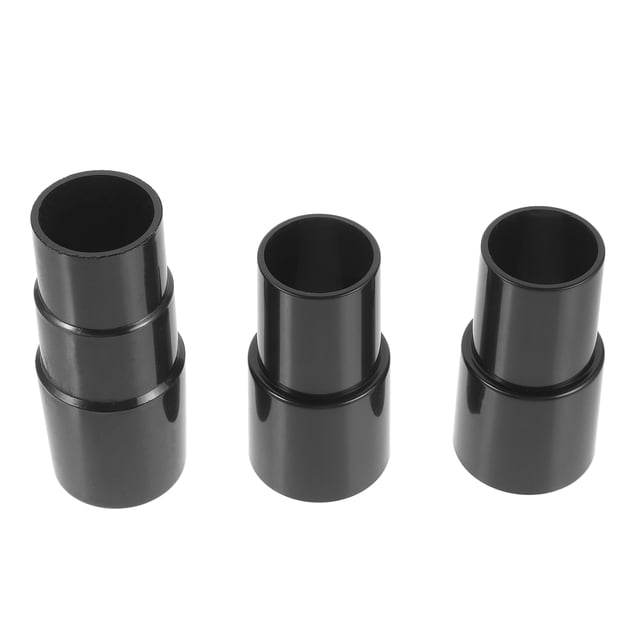 Minkissy 3pcs Vacuum Adapter Kit Plastic Black For Home Office Workshop