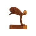 thumbnail image 3 of 10" Wooden Handmade Abstract Sculpture Statue Handcrafted "Jumping Man" Art Decorative Home Decor Figurine Artwork Accent Decoration Hand Carved, 3 of 4