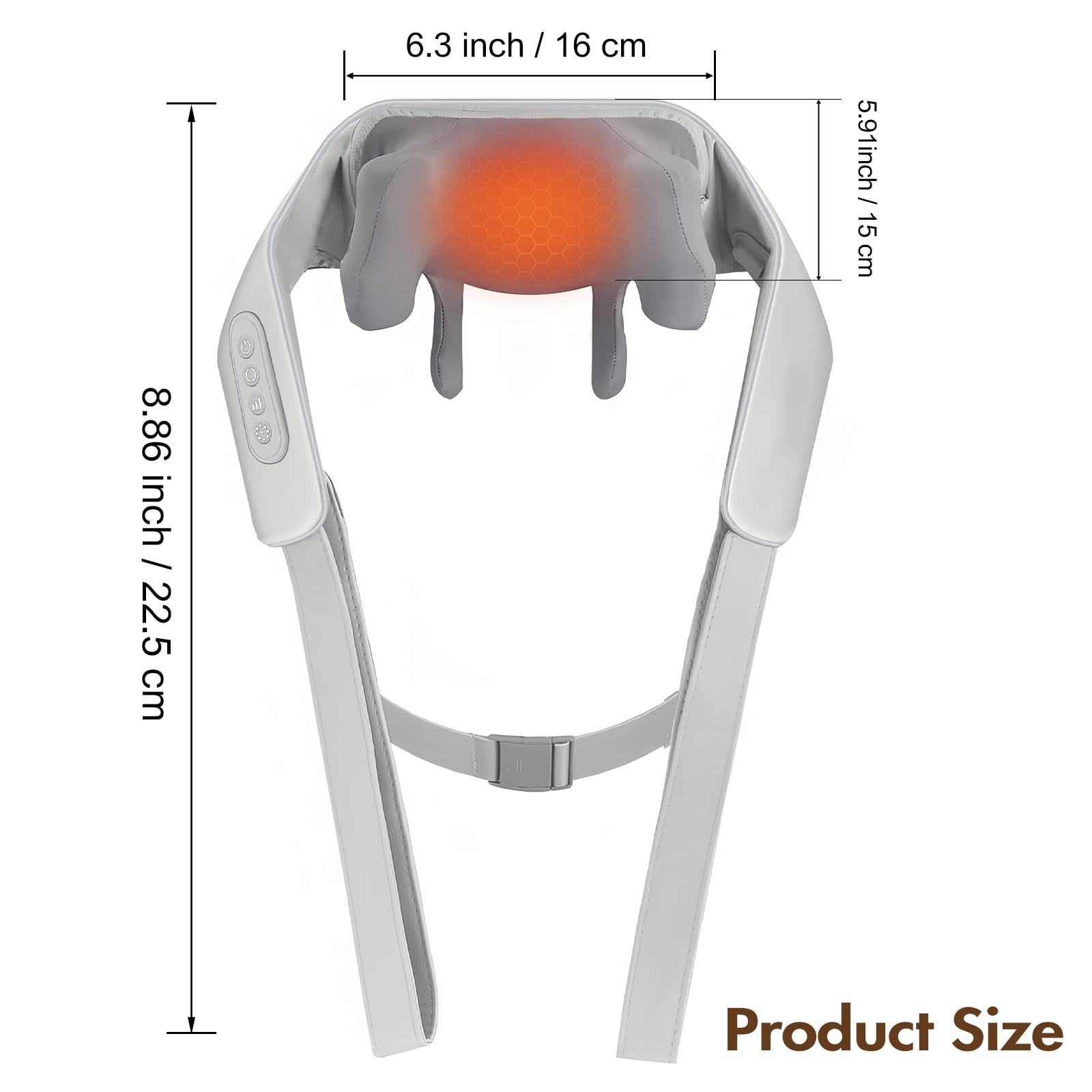 Cordless Massager Gun with Hot and Cold Percussion 2 Mode, Deep Tissue 6 Intensity Levels Massager Gun, Black