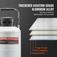 thumbnail image 3 of VEVOR Liquid Nitrogen Tank, 3 L Aluminum Alloy Liquid Nitrogen Container, LN2 Tank Dewar with 6 Canisters and Carry Bag with Straps, Cryogenic Tank for Beauty Industry, Semen Preservation, 3 of 9