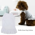 thumbnail image 2 of Frogued Dog Skirt Round Neck Pet Supplies Solid Color Ruffle Pet Dog Clothes for Party (Pink,L), 2 of 13