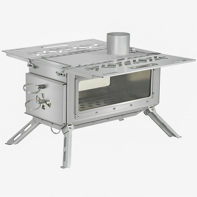 stove,Pit Wood Outdoor Warmth Stove Campfire Warmth Fire Wood Stove 2 Pit With Fire Pit Chimney Campfire With Window Portable Fire Window Chimney Stove Winter In 1 Stove Outdoor Stove
