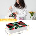 thumbnail image 5 of Palestine Jewelry Organizer Box: PU Leather, with Removable Compartment, Portable - Jewelry Box and Organizer Box, 5 of 6