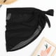 thumbnail image 2 of Gibobby faldas para niña Sheer Wrap Knot Cover Up falda sin Bikini Beach Wrap Bikini Shiny Wraps Cover Ups para traje de baño(Negro, Talla única), 2 of 3