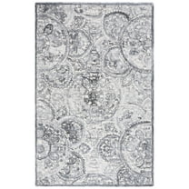 SAFAVIEH Metro Luvina Medallion Area Rug, Ivory/Grey, 8' x 10'