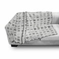 thumbnail image 3 of Neutral Soft Flannel Fleece Throw Blanket, Pencil Sketch Rectangular Graphic Illustration with Scratches and Stripes, Cozy Plush for Indoor and Outdoor Use, 60" x 80", Charcoal Grey, by Ambesonne, 3 of 6