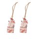thumbnail image 1 of Paquete de 2 piezas de madera navideñas colgantes decorativos Injueey Muñeco de nieve de pie, 1 of 6