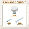 thumbnail image 3 of 10Pack Round Cabinet Knobs,  1.2" Dia x 1.04" Height Drawer Knob Handle Pulls for Kitchen Cabinets Bedroom Dresser Wardrobe, Bright Chrome, 3 of 6