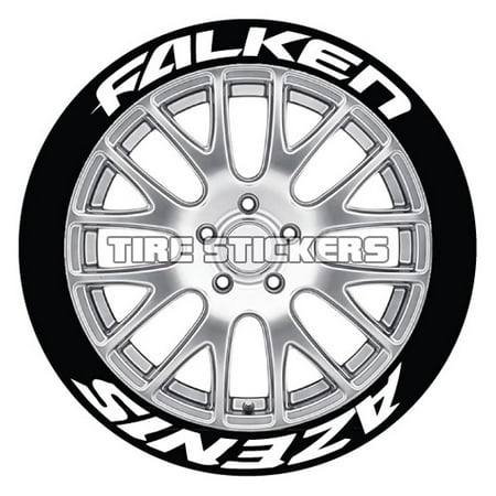 Falken Wheels - FALKEN AZENIS Tire Stickers - White - 1.0
