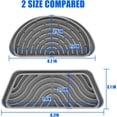 thumbnail image 5 of Refrigerator Drip Catcher, Refrigerator Drip Tray For Water Tray,Fridge Water Dispenser Drip Tray Prevents Water Splashes,Non-slip Silicone Dispenser Drip Collector for Ge Samsung-2 PCS Grey, 5 of 12